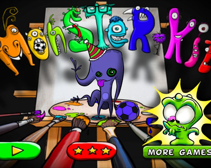 Monster Kit: причудливая интерактивная раскраска